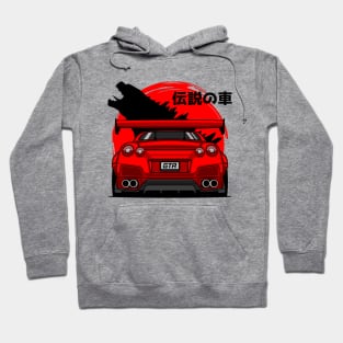 Red GTR R35 Rear Hoodie